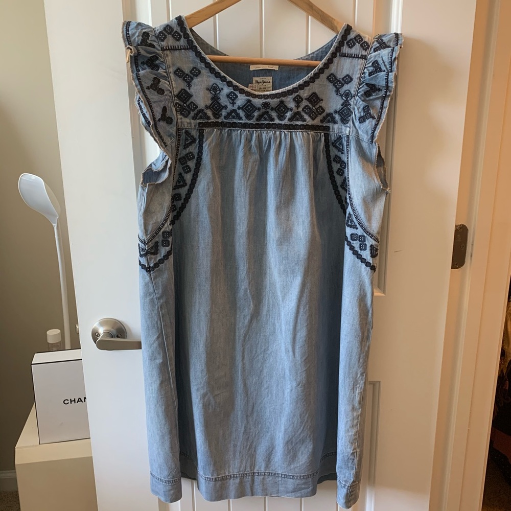 Denim Mini Dress. Pepe Jeans L